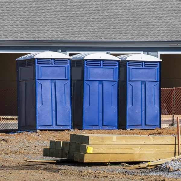 how can i report damages or issues with the portable restrooms during my rental period in Angora Minnesota